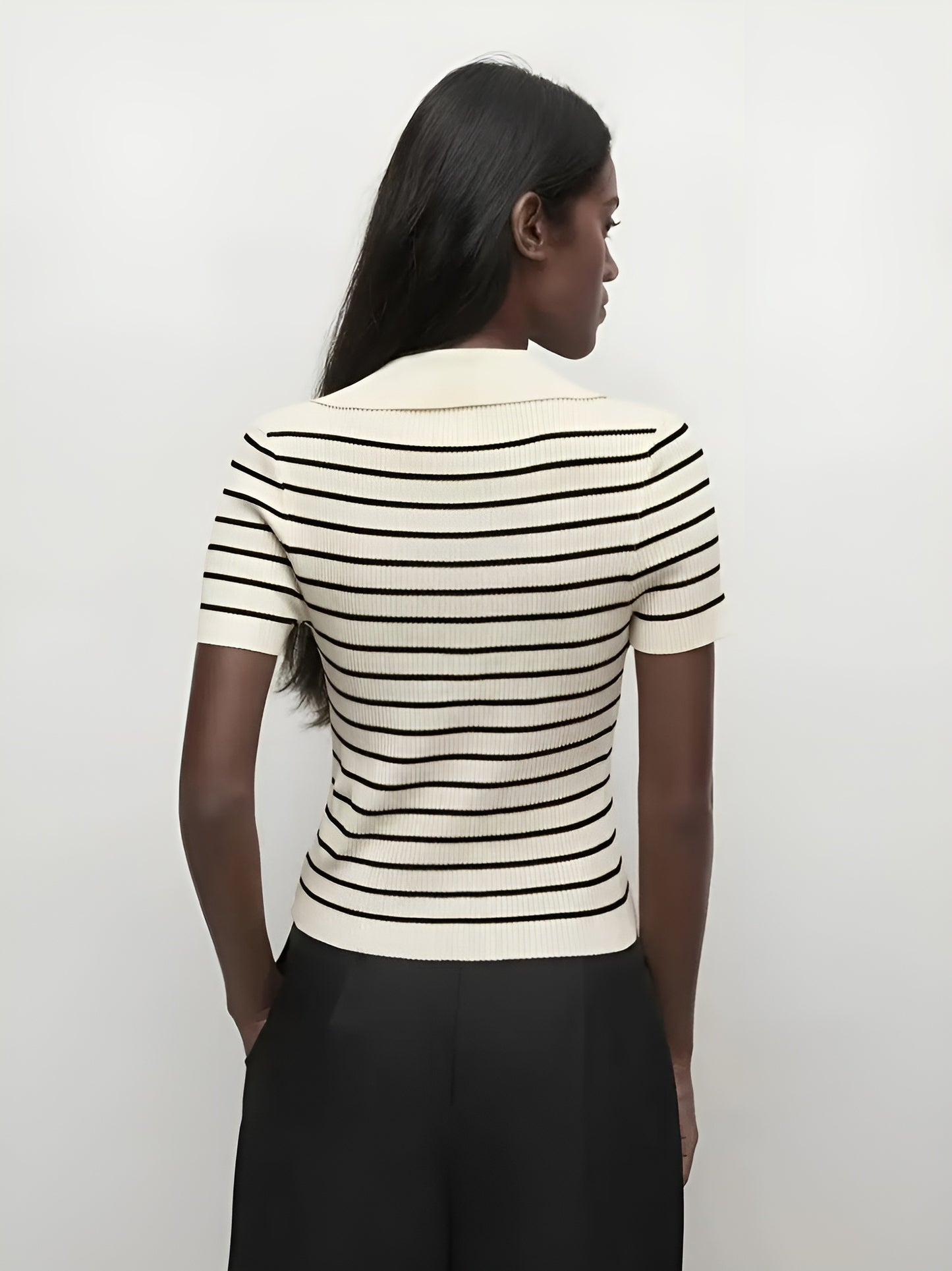 Colette™ | Gestreepte Cardigan - Elegantie & Comfort in Micro-Stretch