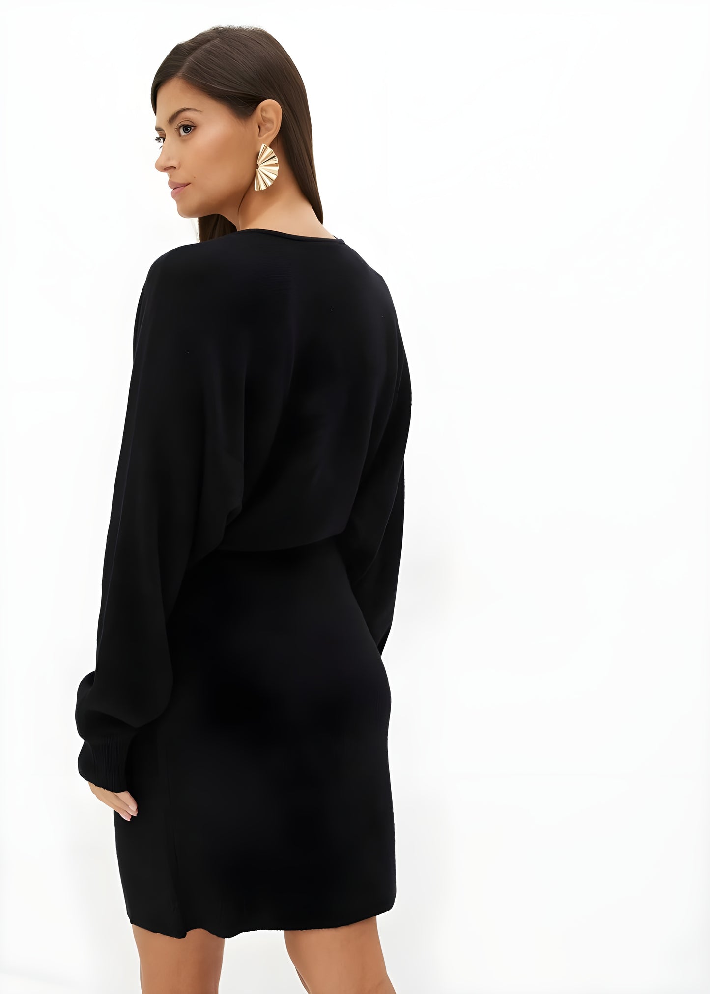 Aurélie™ | Gebreide Sweaterjurk met V-hals – Comfort & Stijl in Eén