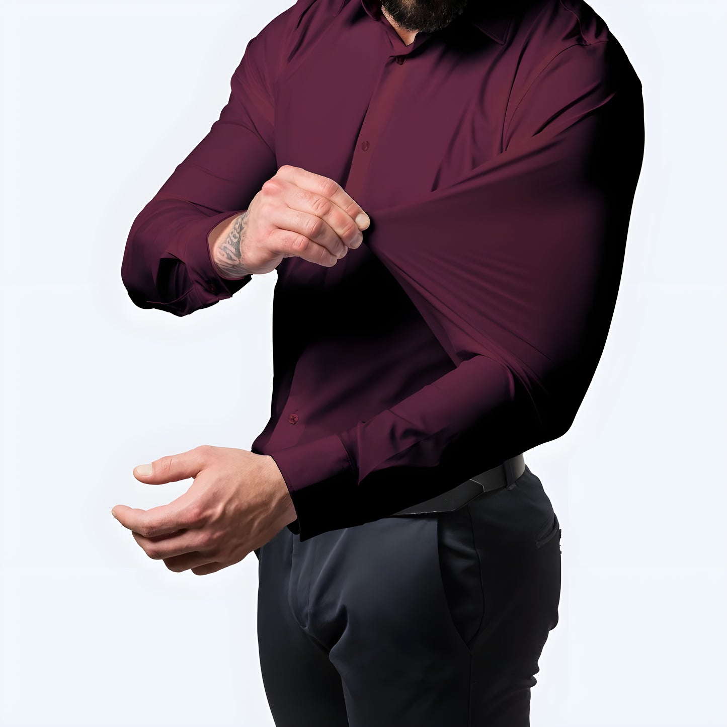 Leon™ | Strijkvrij Overhemd met Stretch